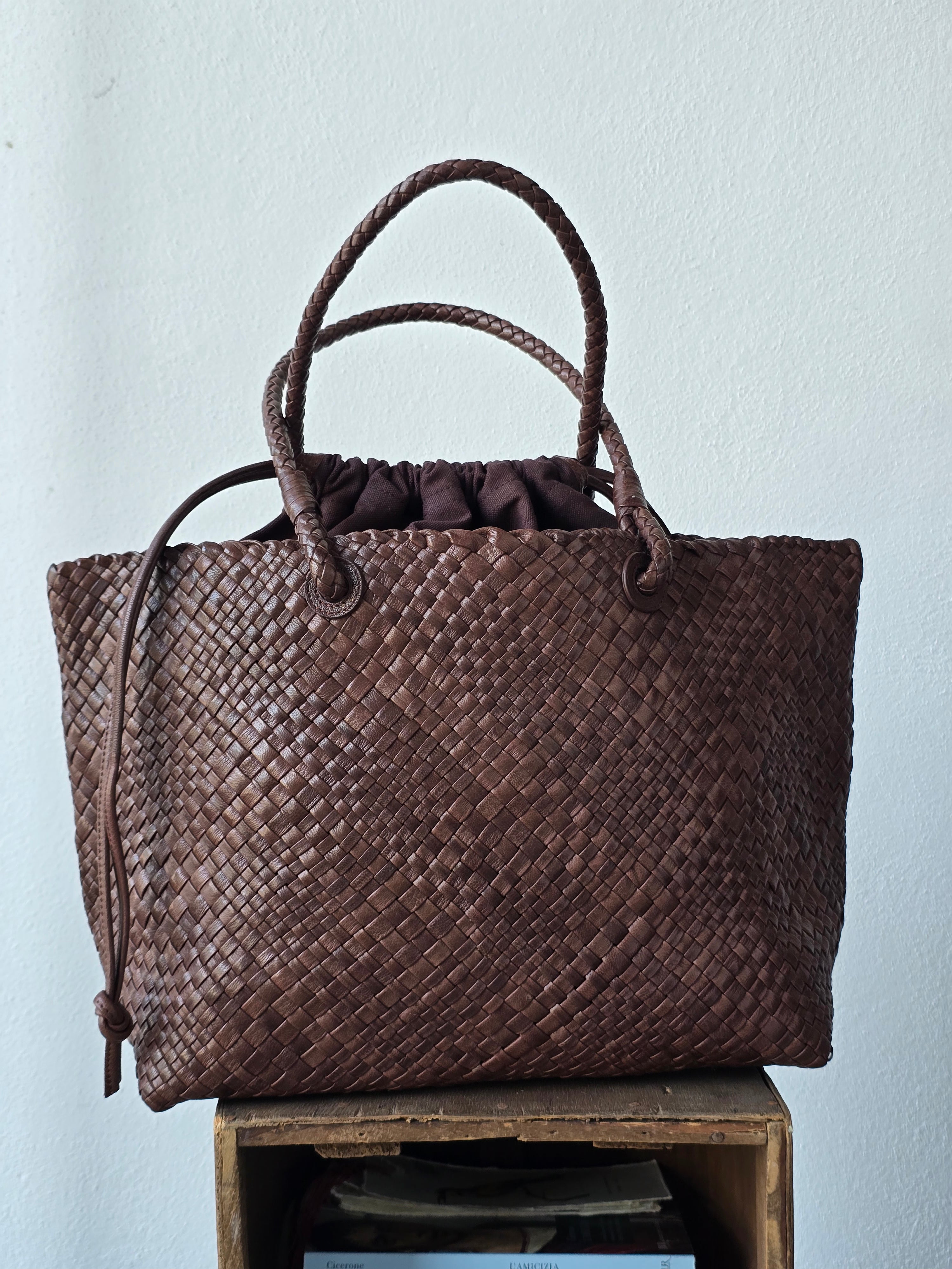 Ibeliv - Borsa in pelle "Bazika" choco