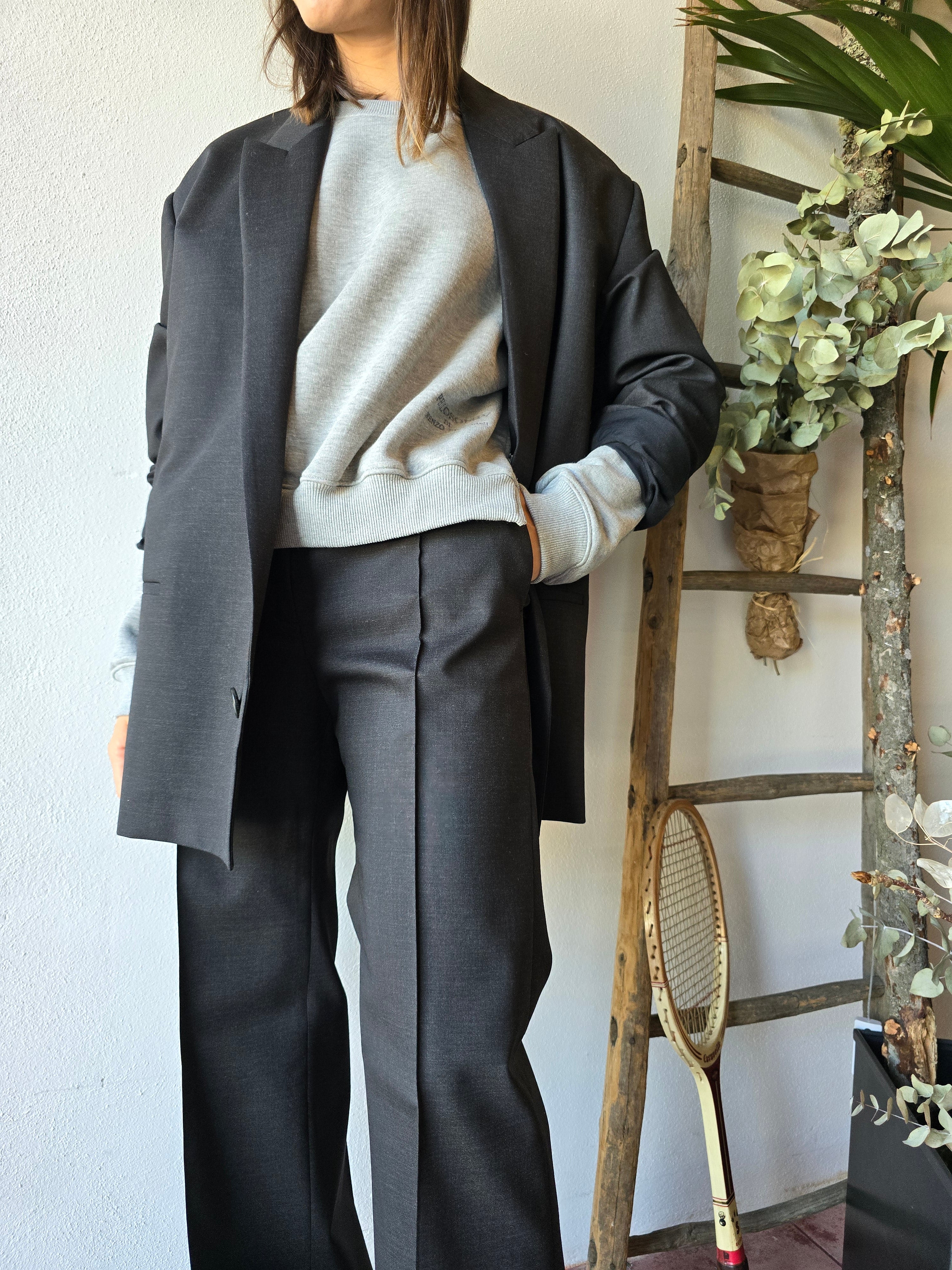 Philosophy di Lorenzo Serafini - Pantalone tropical wool grigio