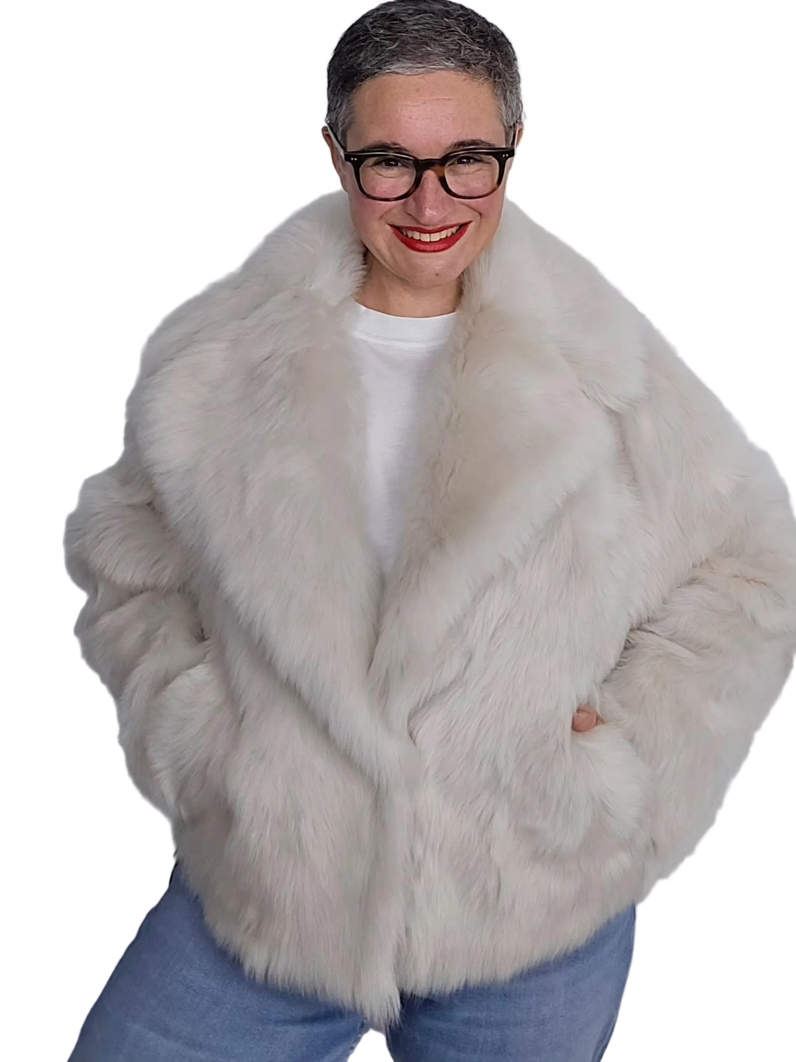 Blancha - Giacca burro Toscana shearling