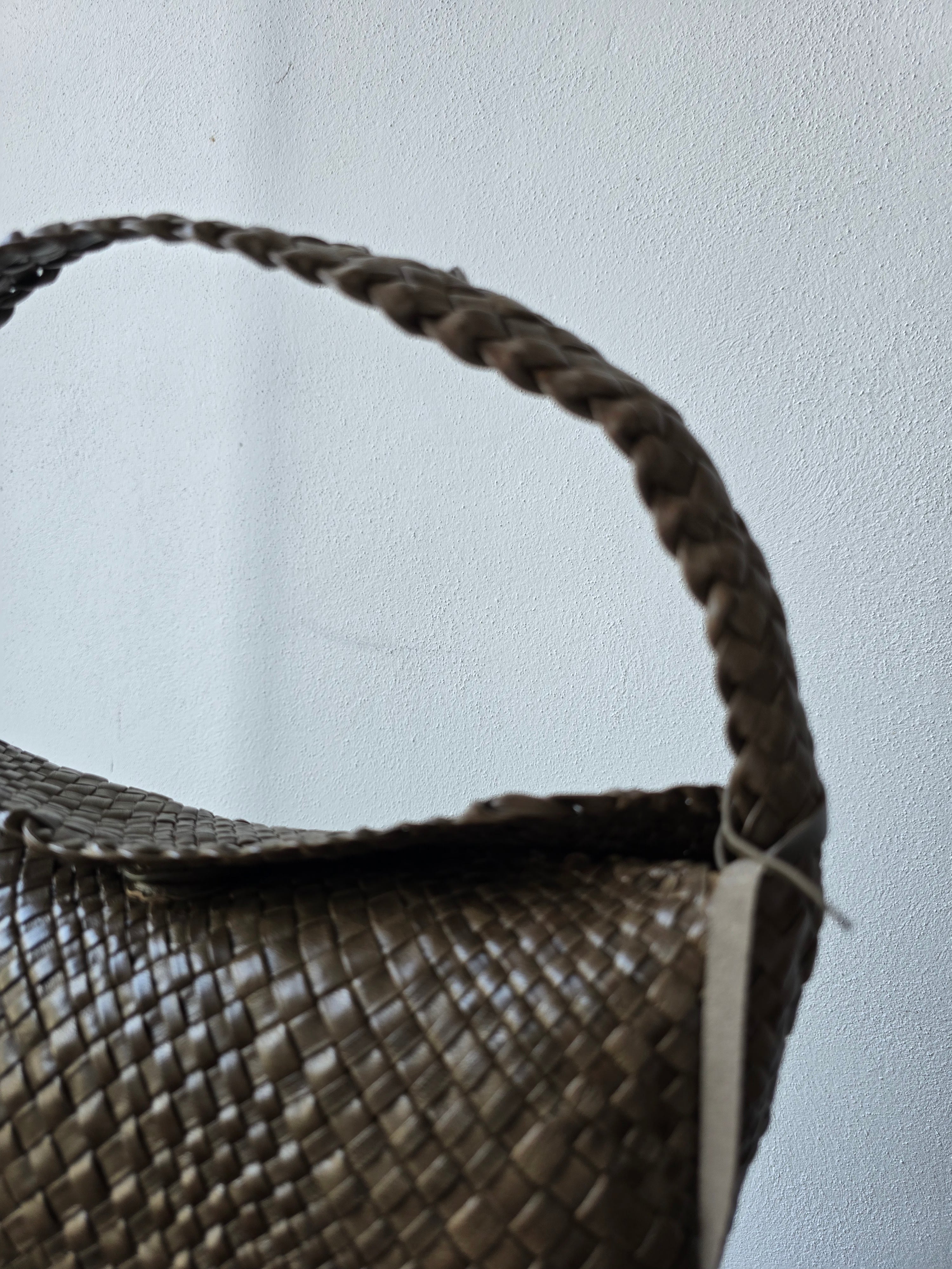 Ibeiv - Borsa in pelle "Aura" kaki