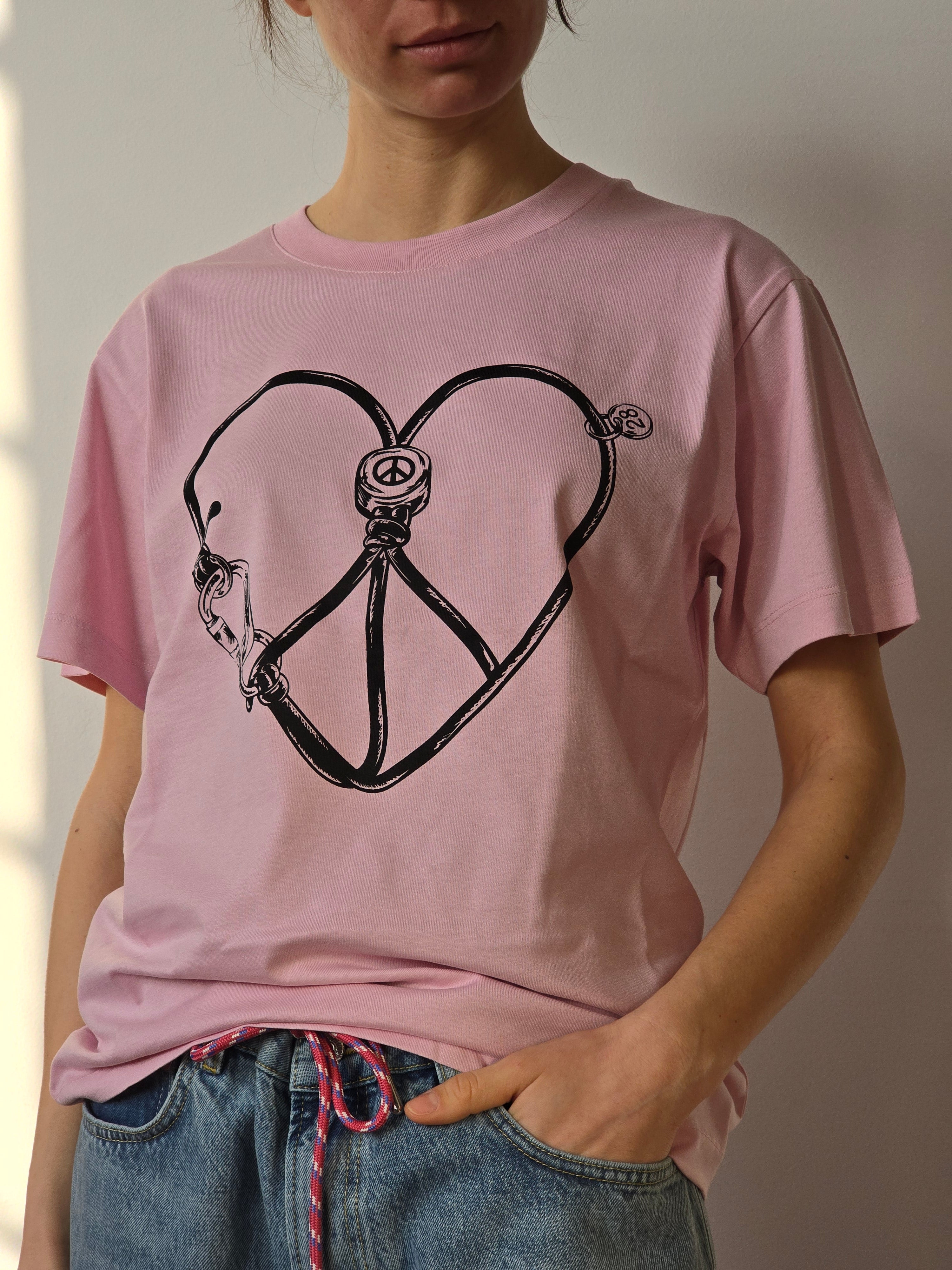 Moschino Jeans - T-shirt cuore rosa