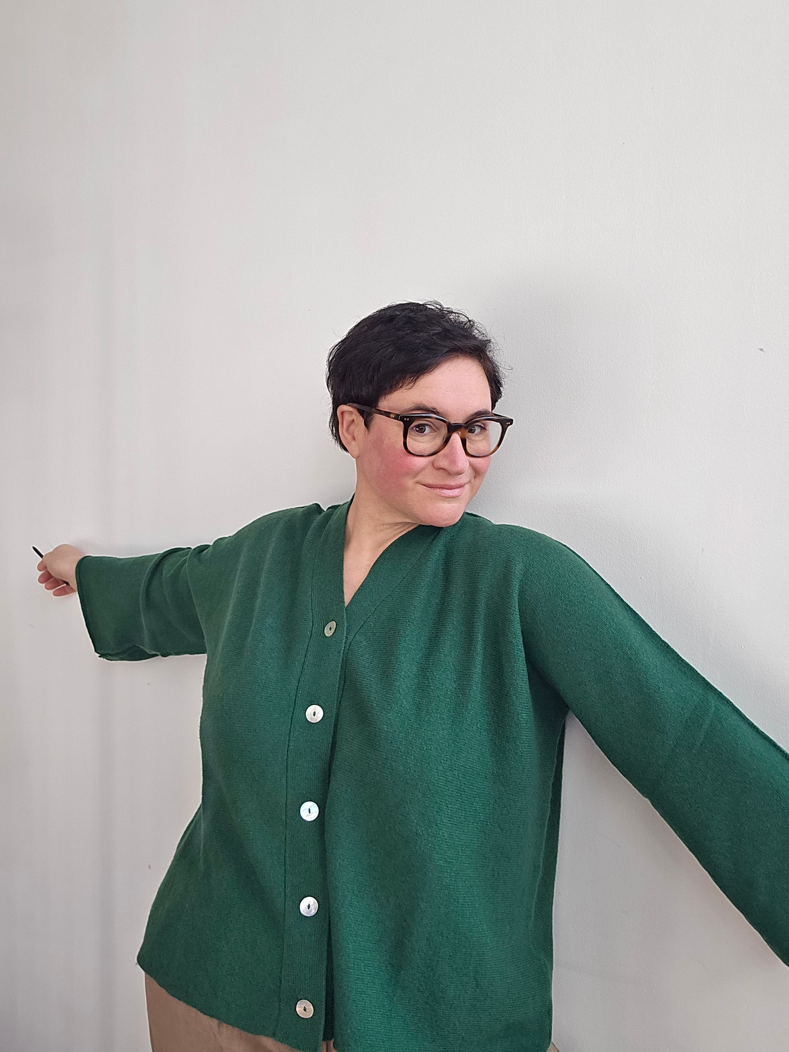 Be You - Cardigan "Benedicta" tropical green