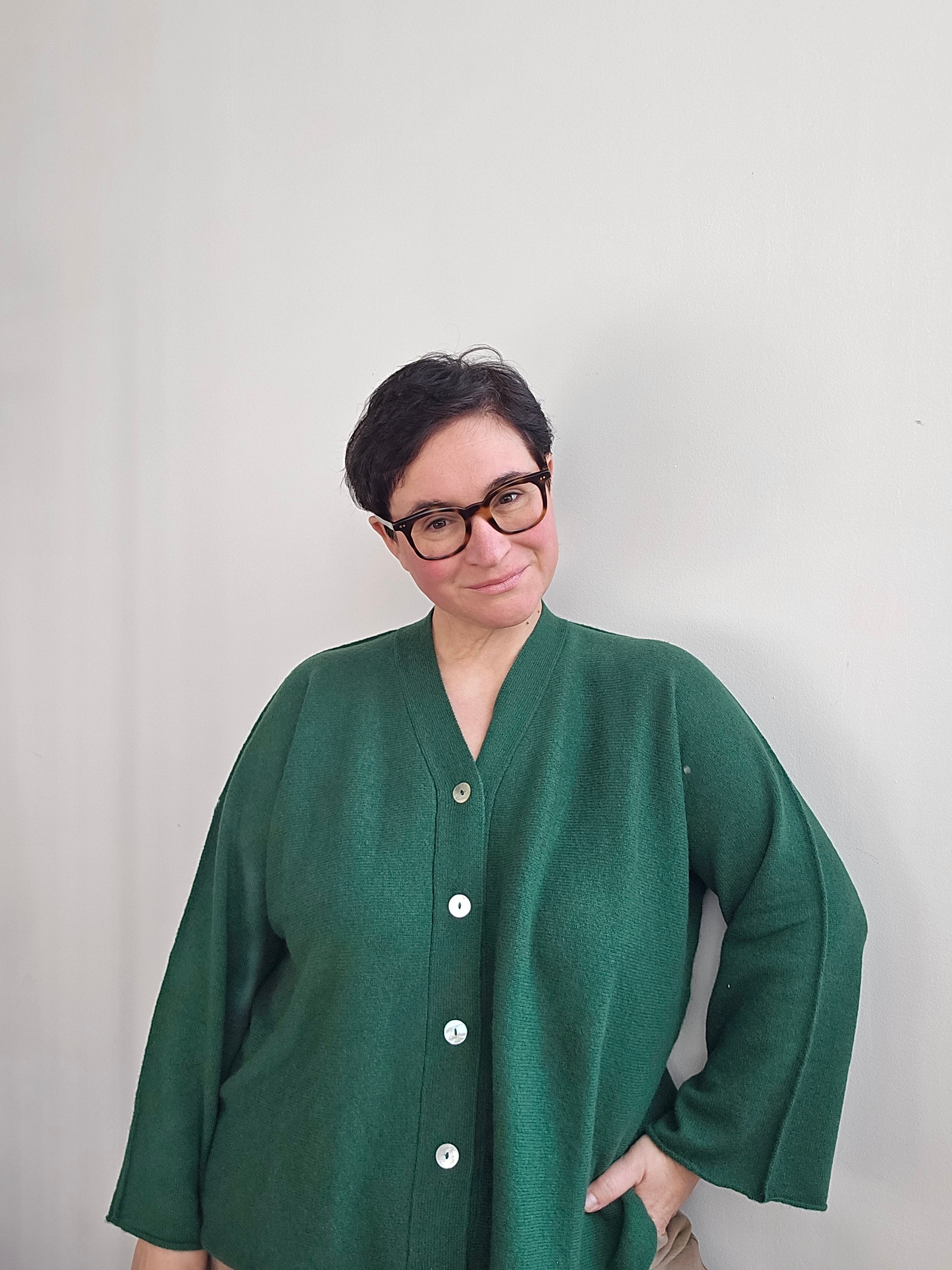 Be You - Cardigan "Benedicta" tropical green