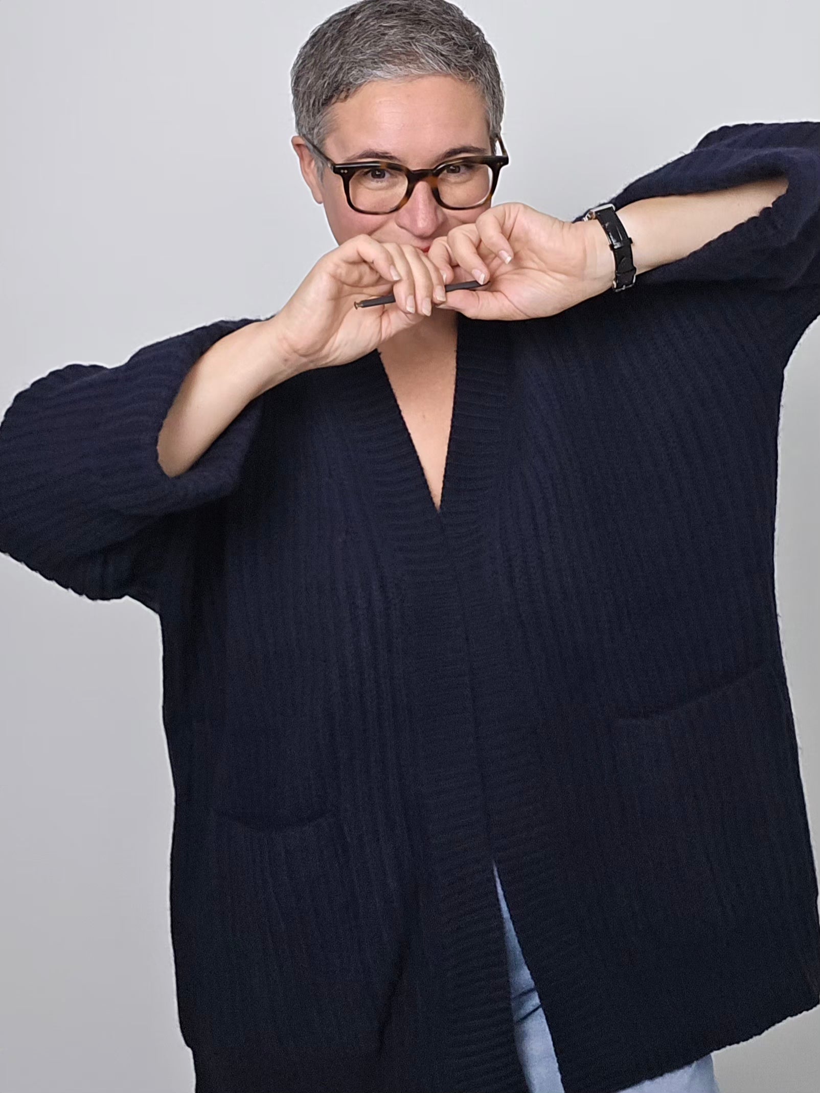 Be You - Cardigan cashmere navy