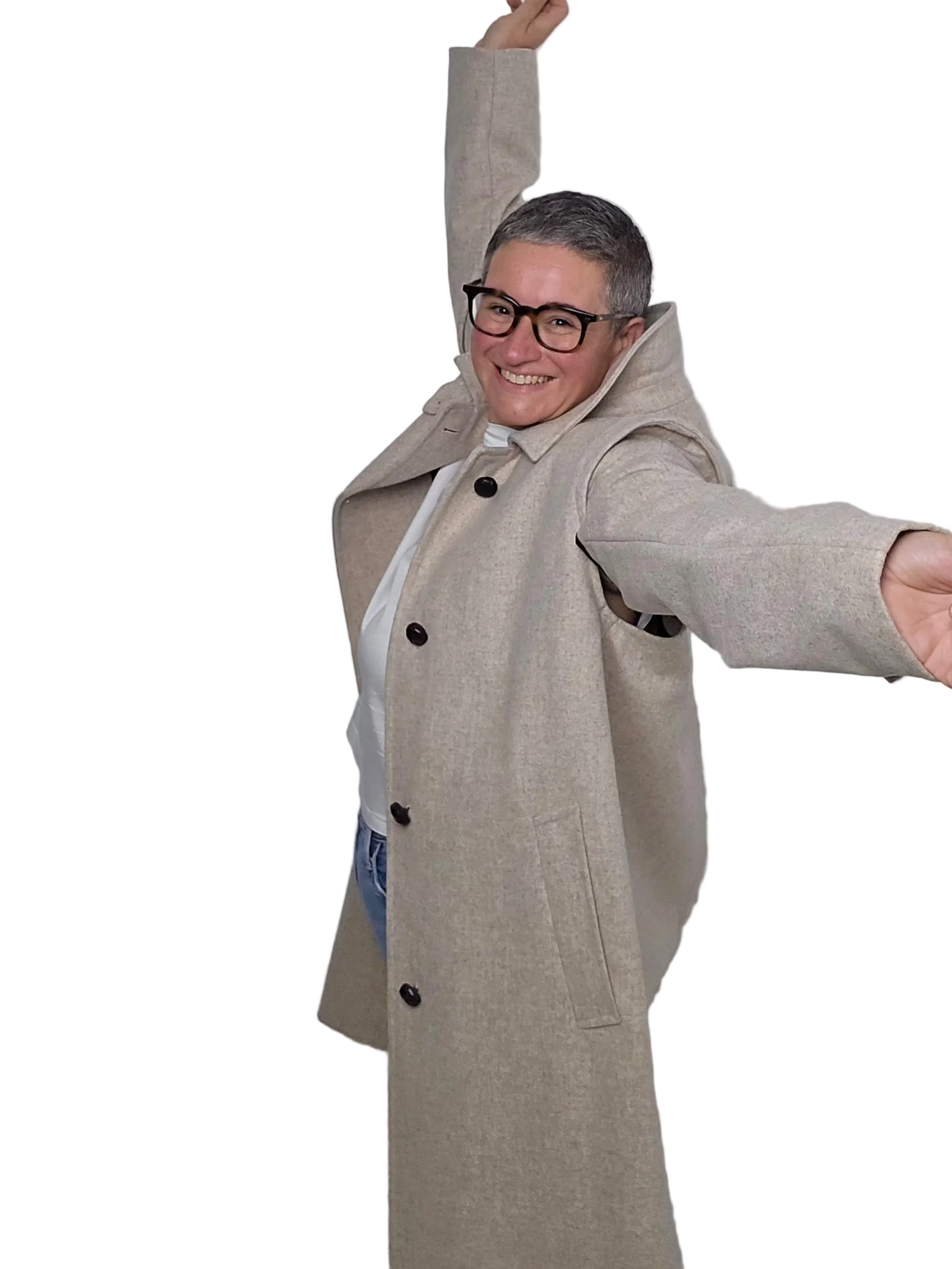 Schneiders - Cappotto lungo "Lena" almond