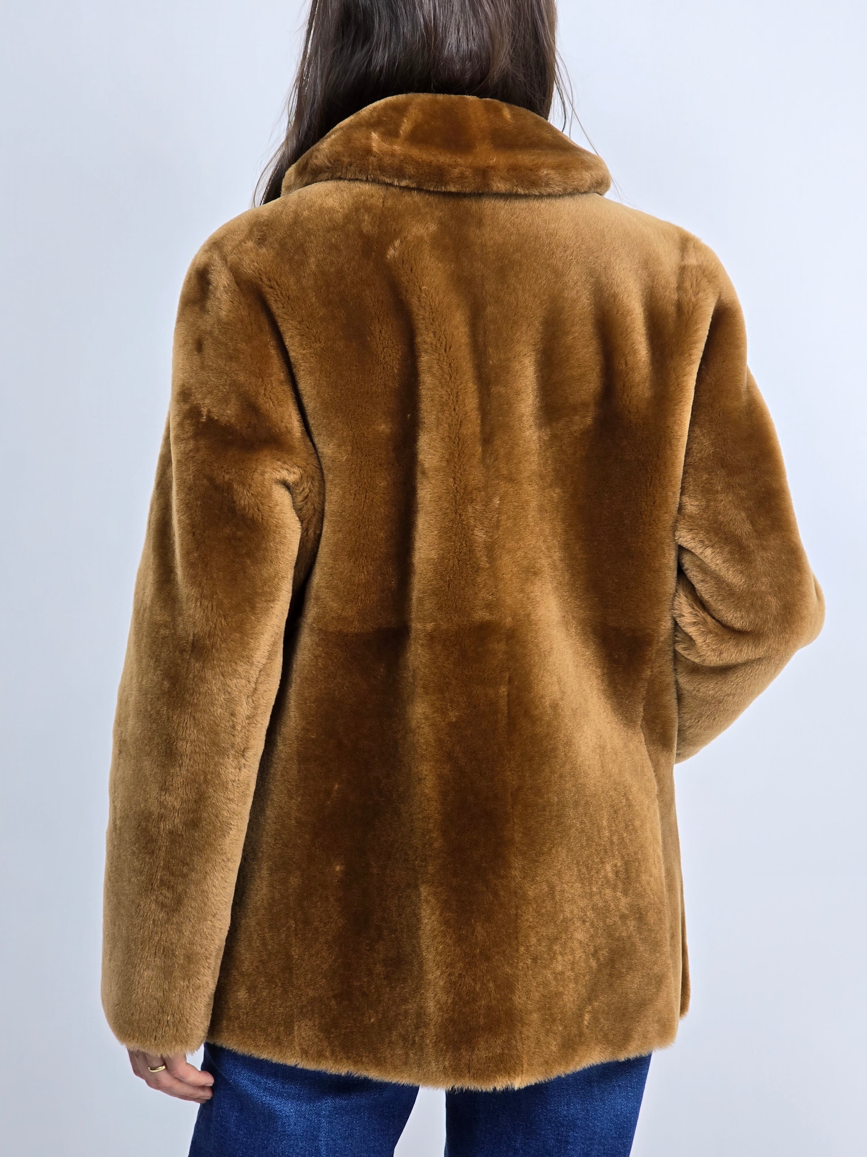 Blancha - Giacca shearling terra