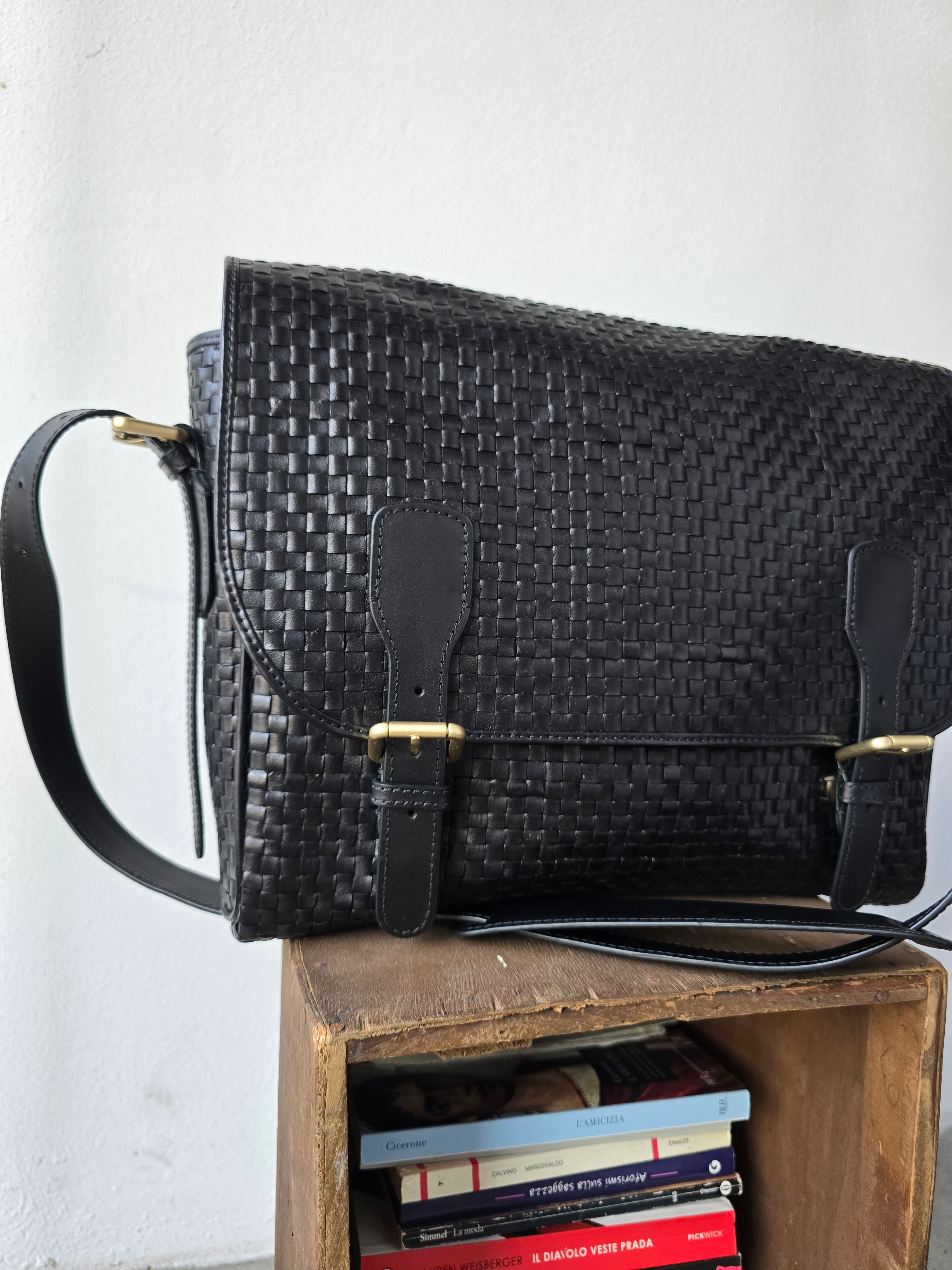 Ibeliv - Borsa in pelle "Arty" black