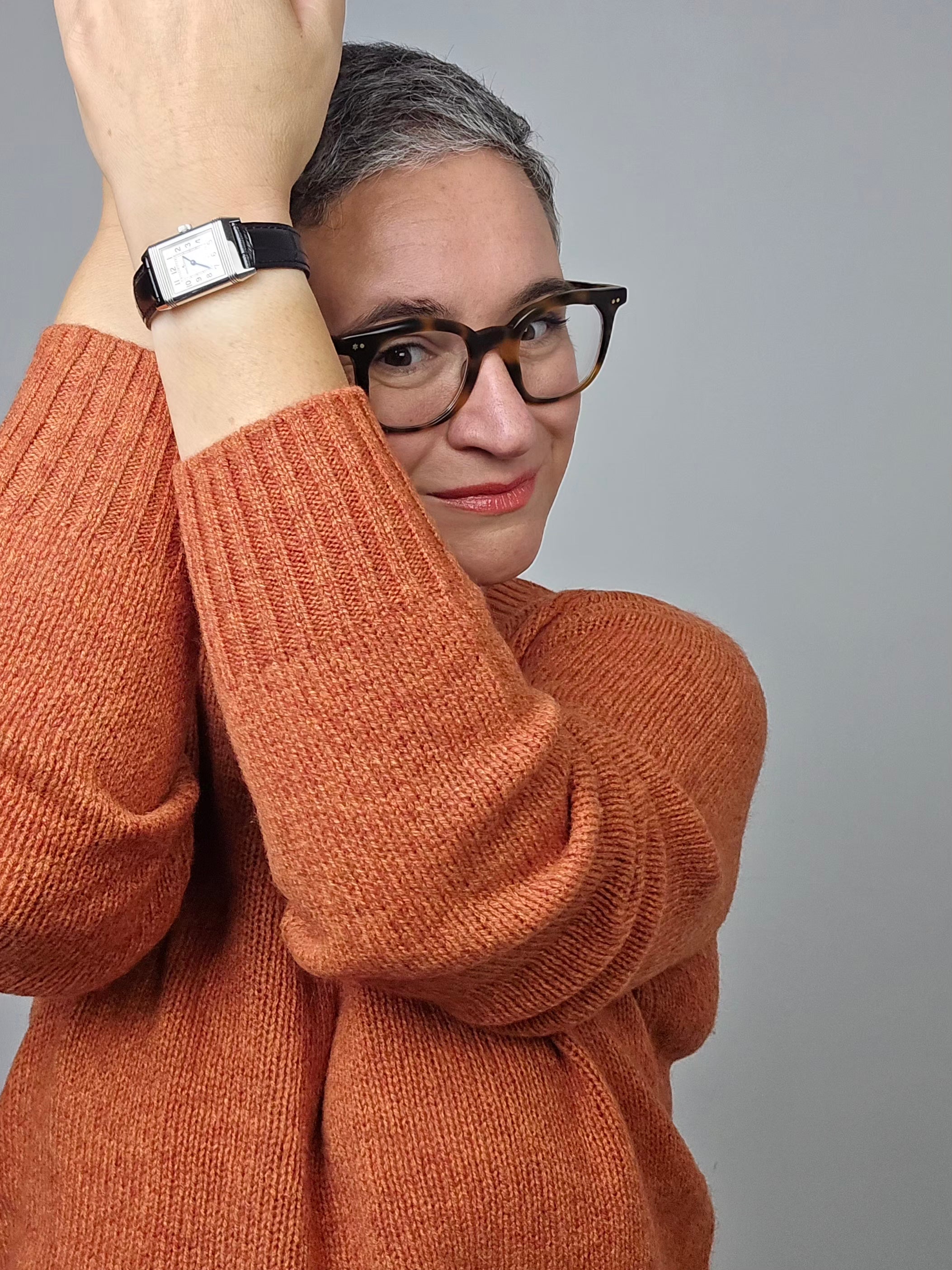 Be You - Maglia girocollo in cashmere orange