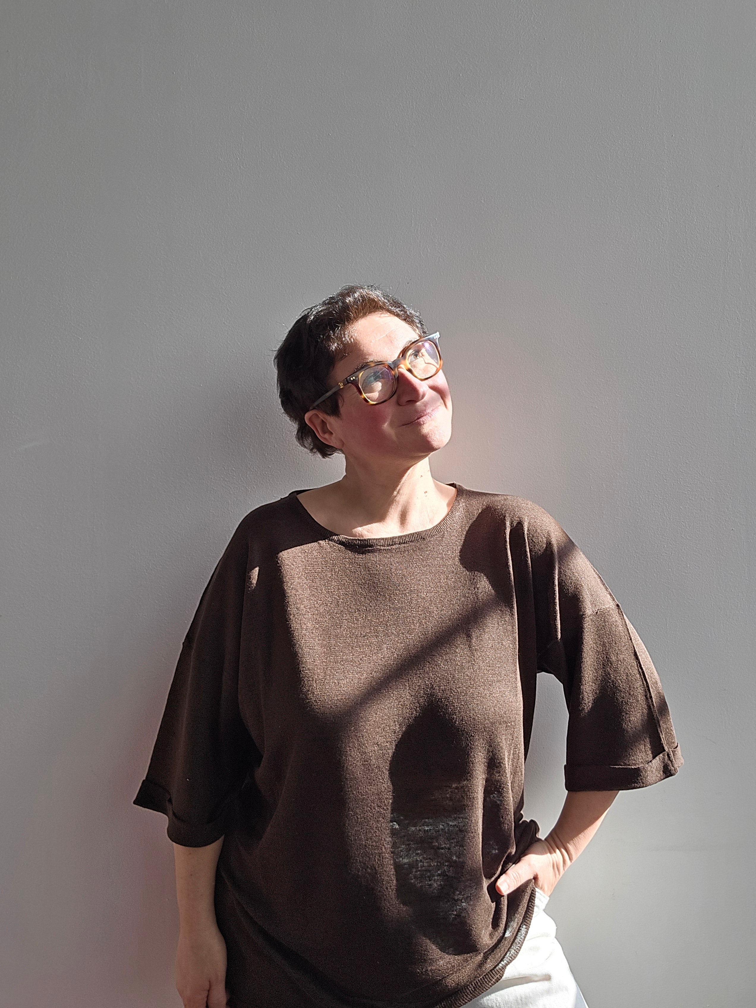 Be You - Maglia girocollo cioccolato