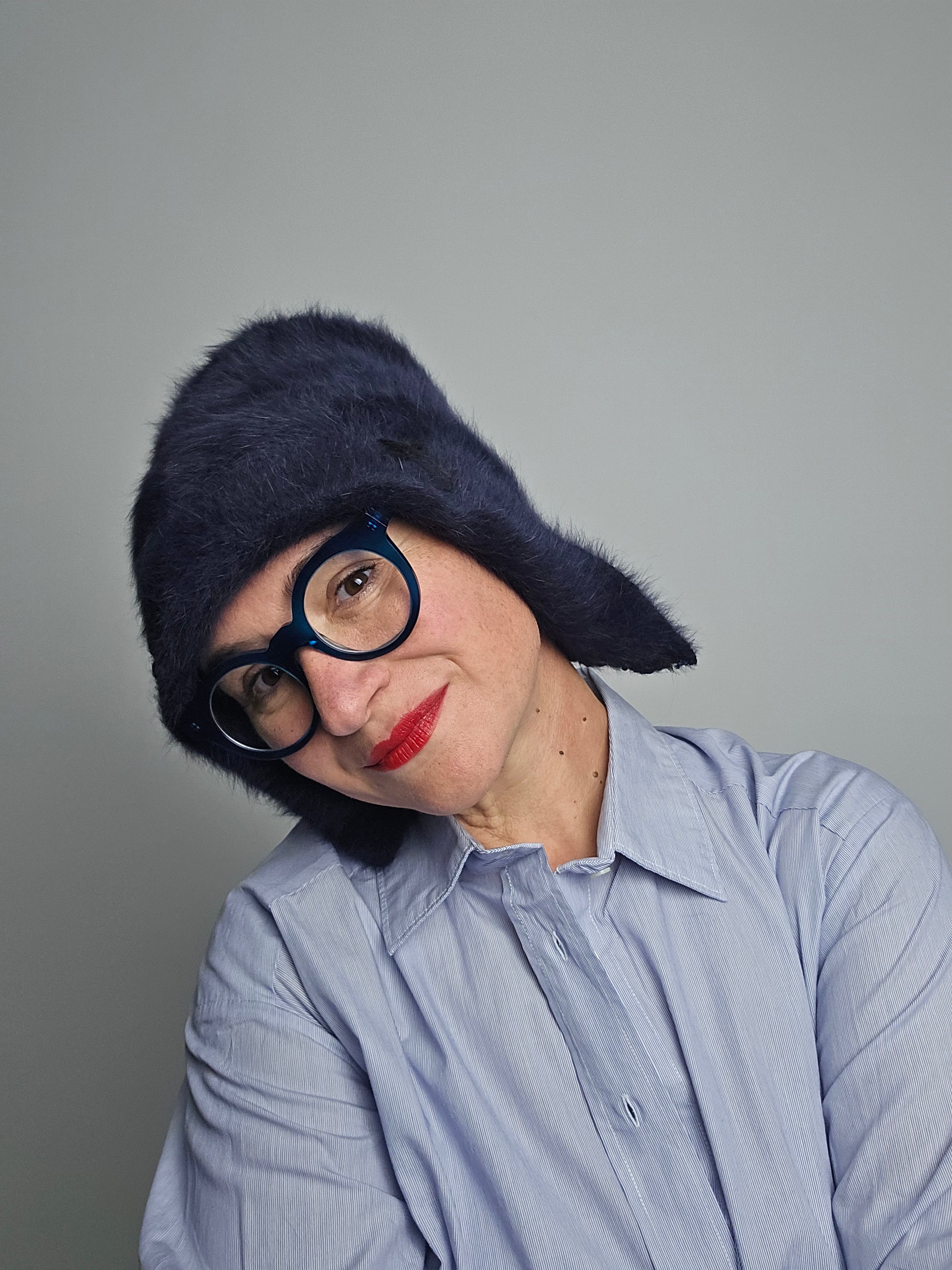 Yesey - Cappello "Hoody" blu notte