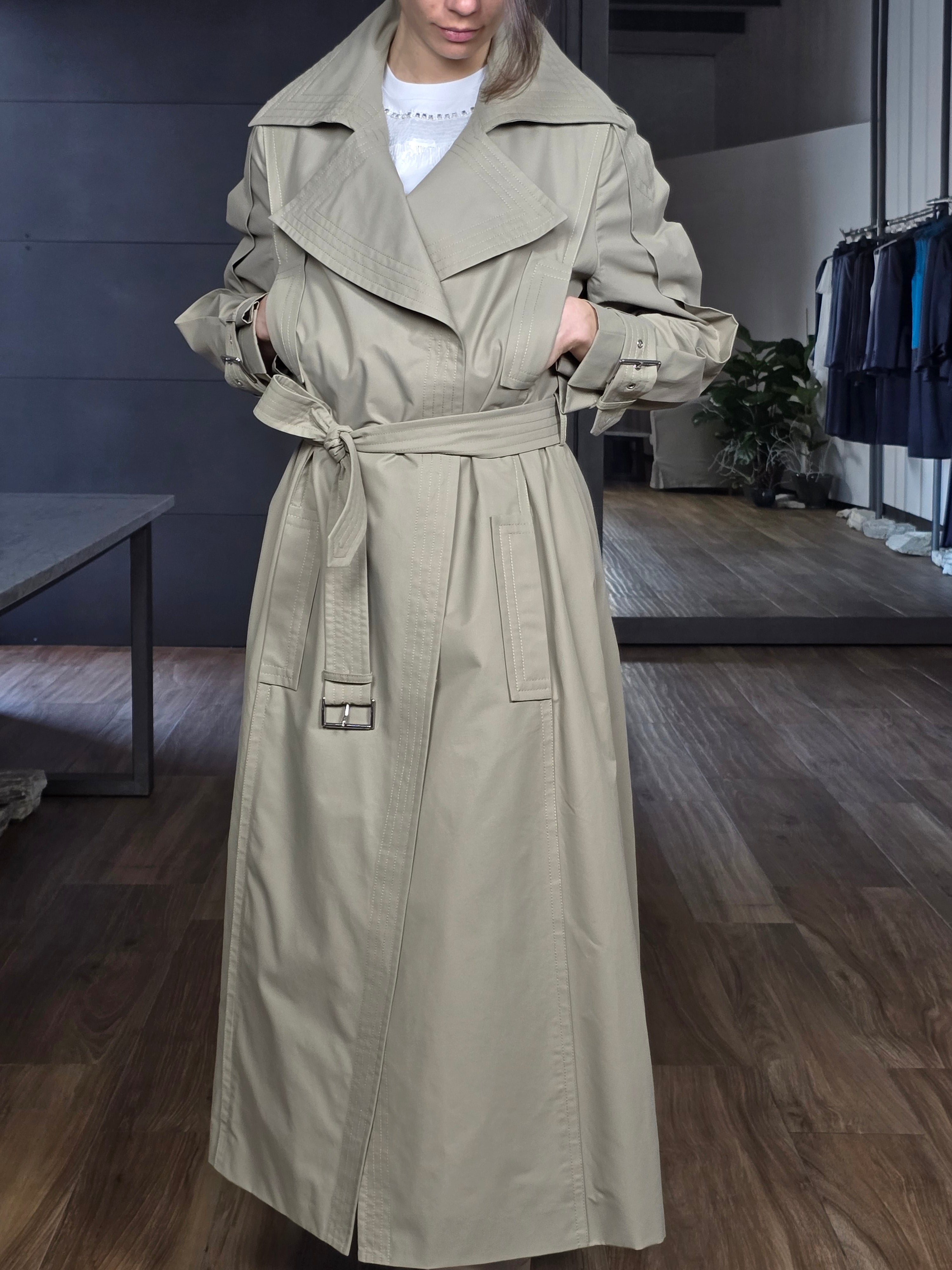 Alberta Ferretti - Trench in cotone tecnico