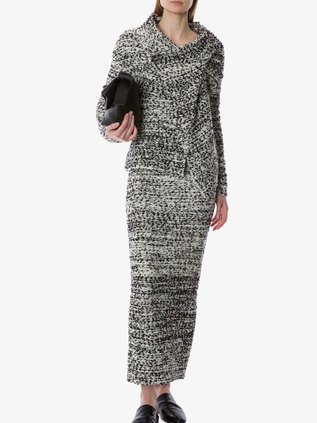Alberta Ferretti - Giacca bouclè nera