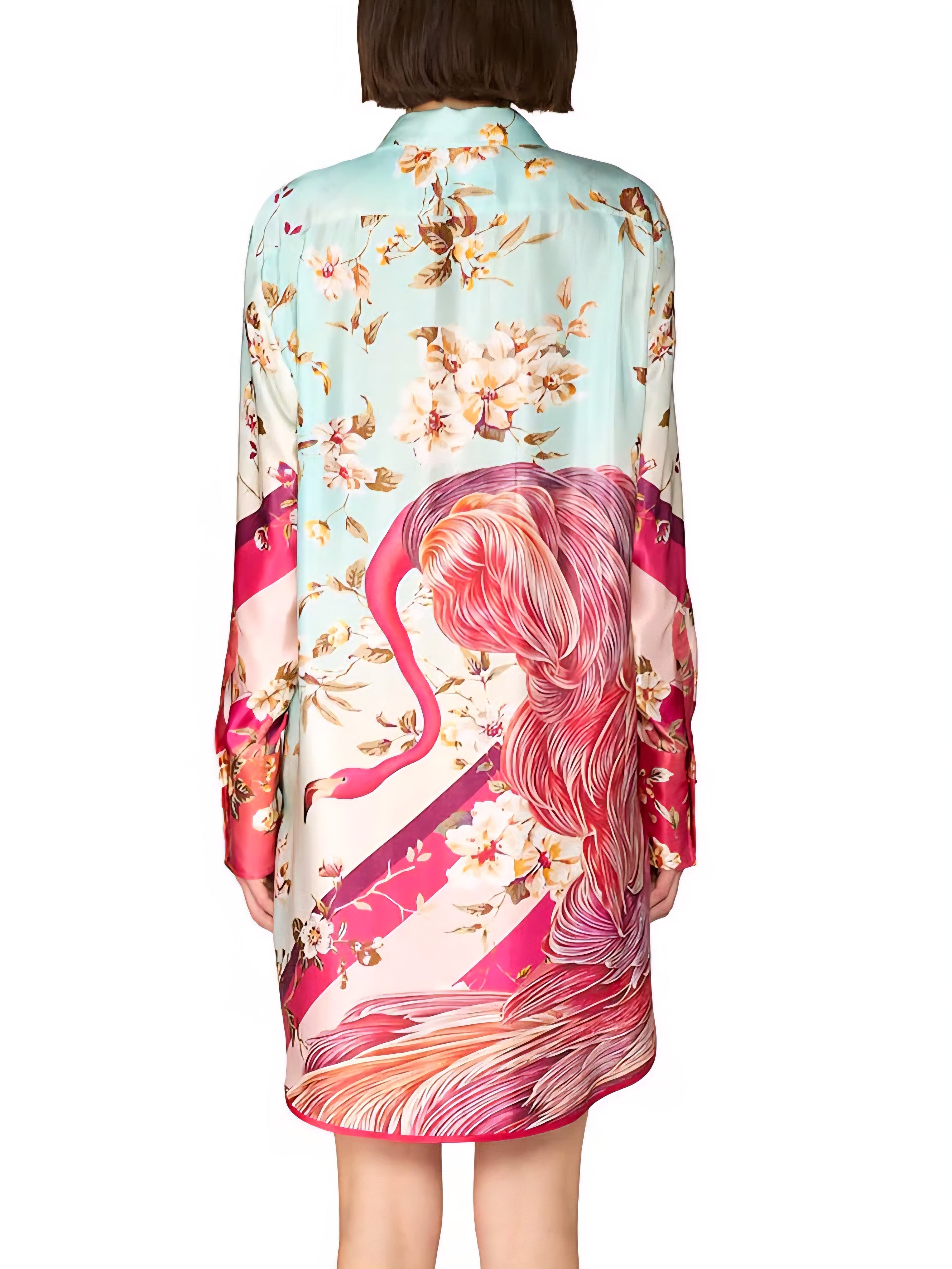 F.R.S. - Camicia fenicotteri rosa