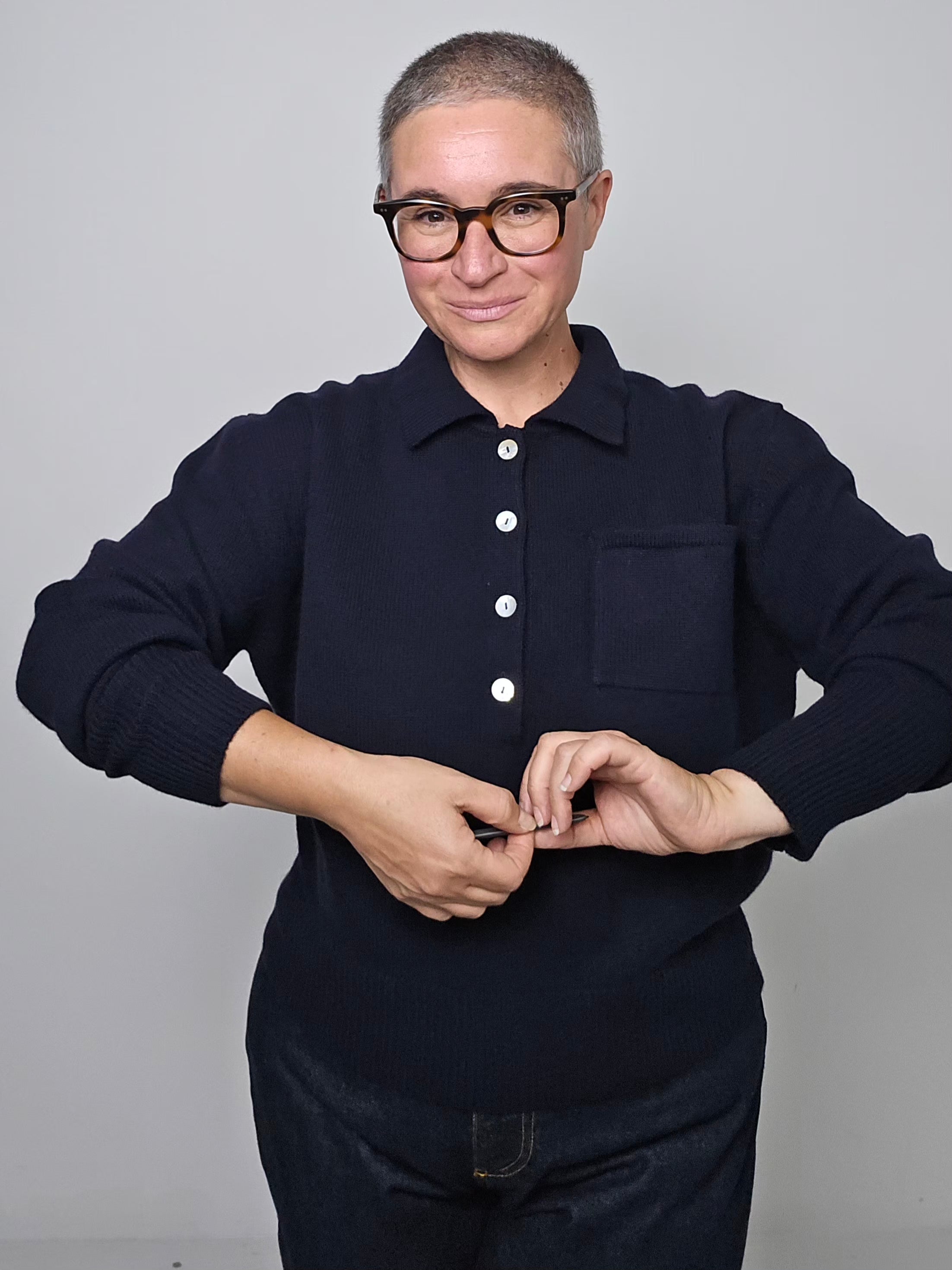 Be You - Polo cashmere navy