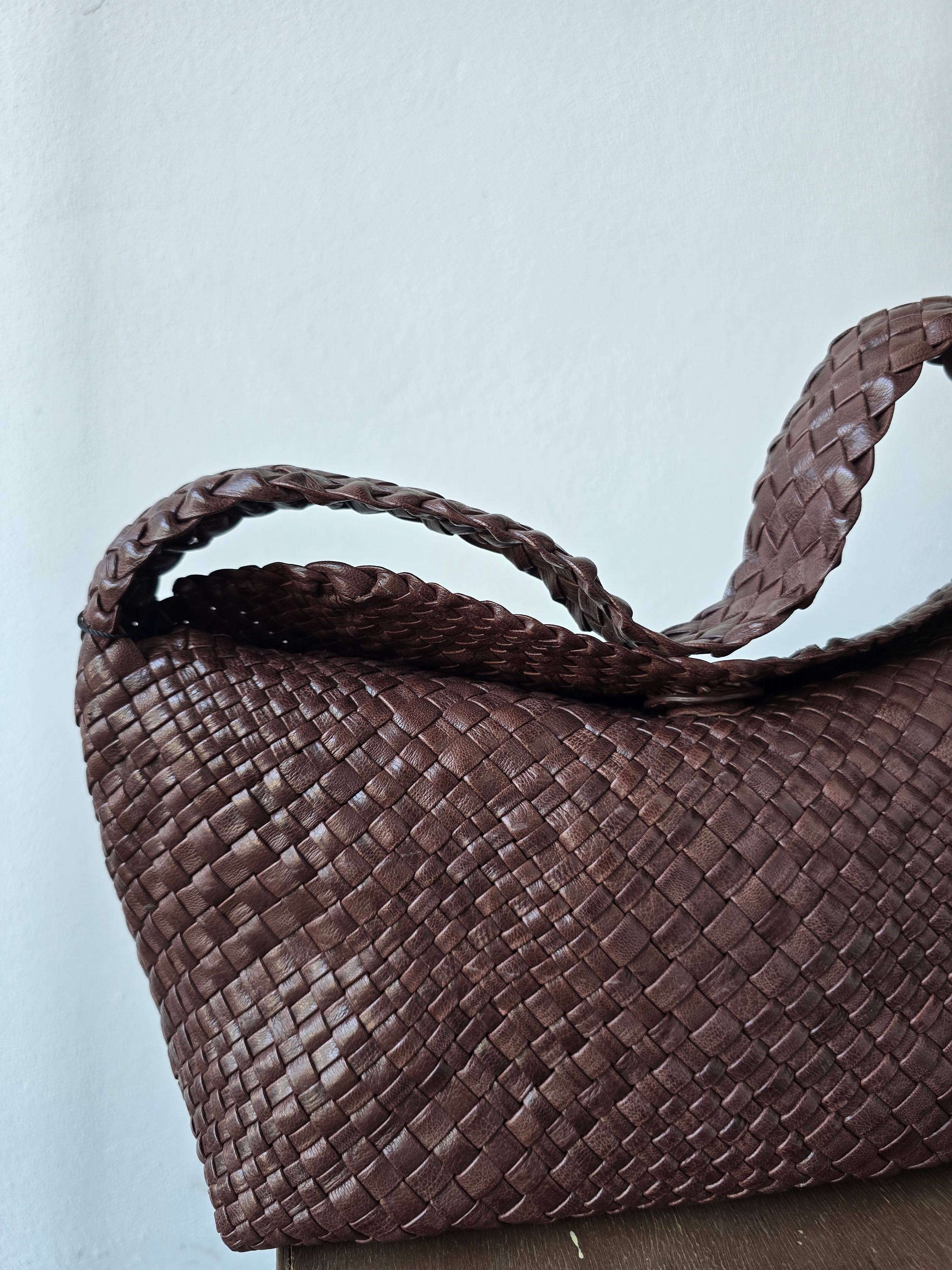 Ibeliv - Borsa in pelle "Aura" choco