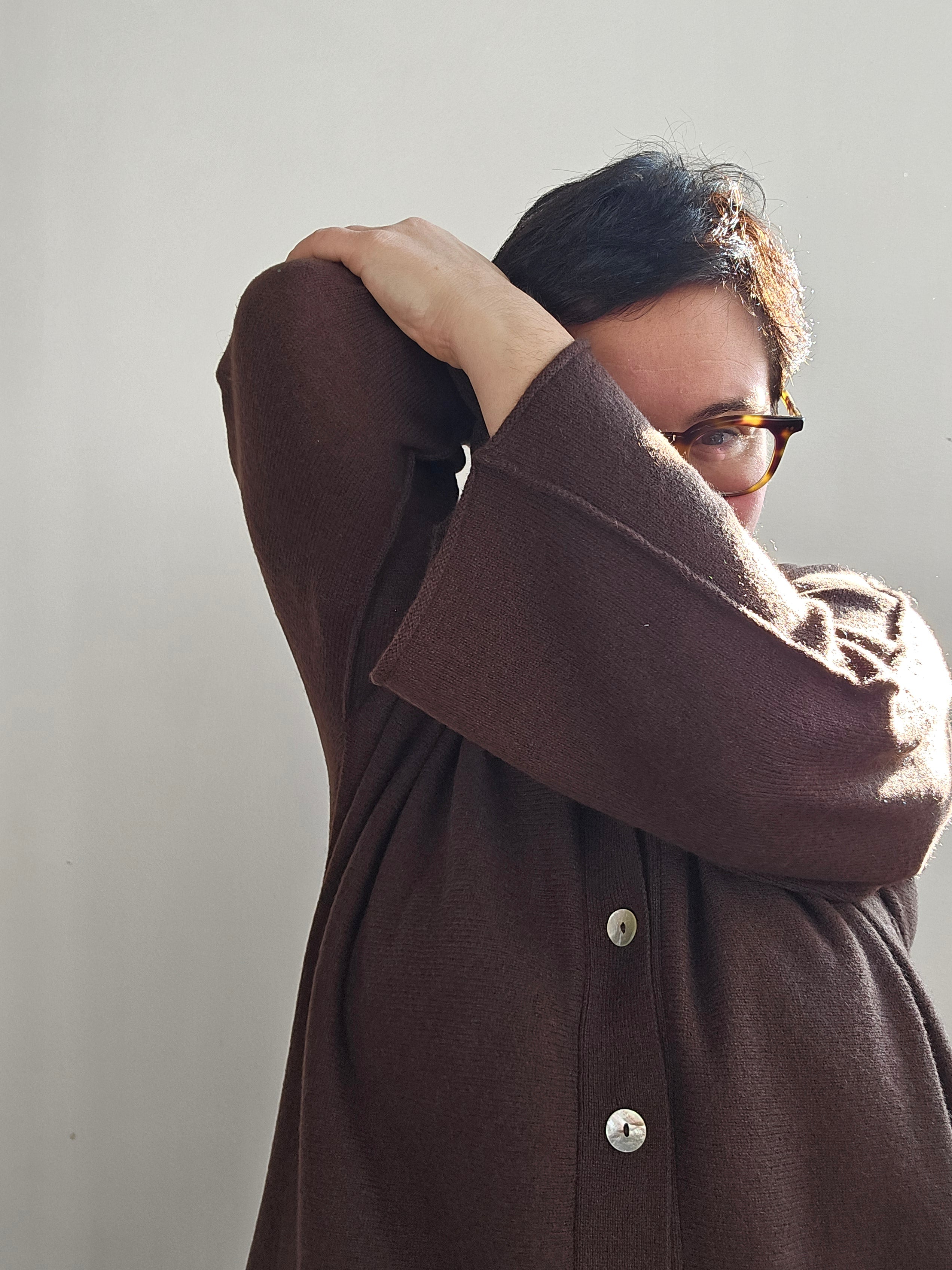 Be You - Cardigan "Benedicta" cioccolato