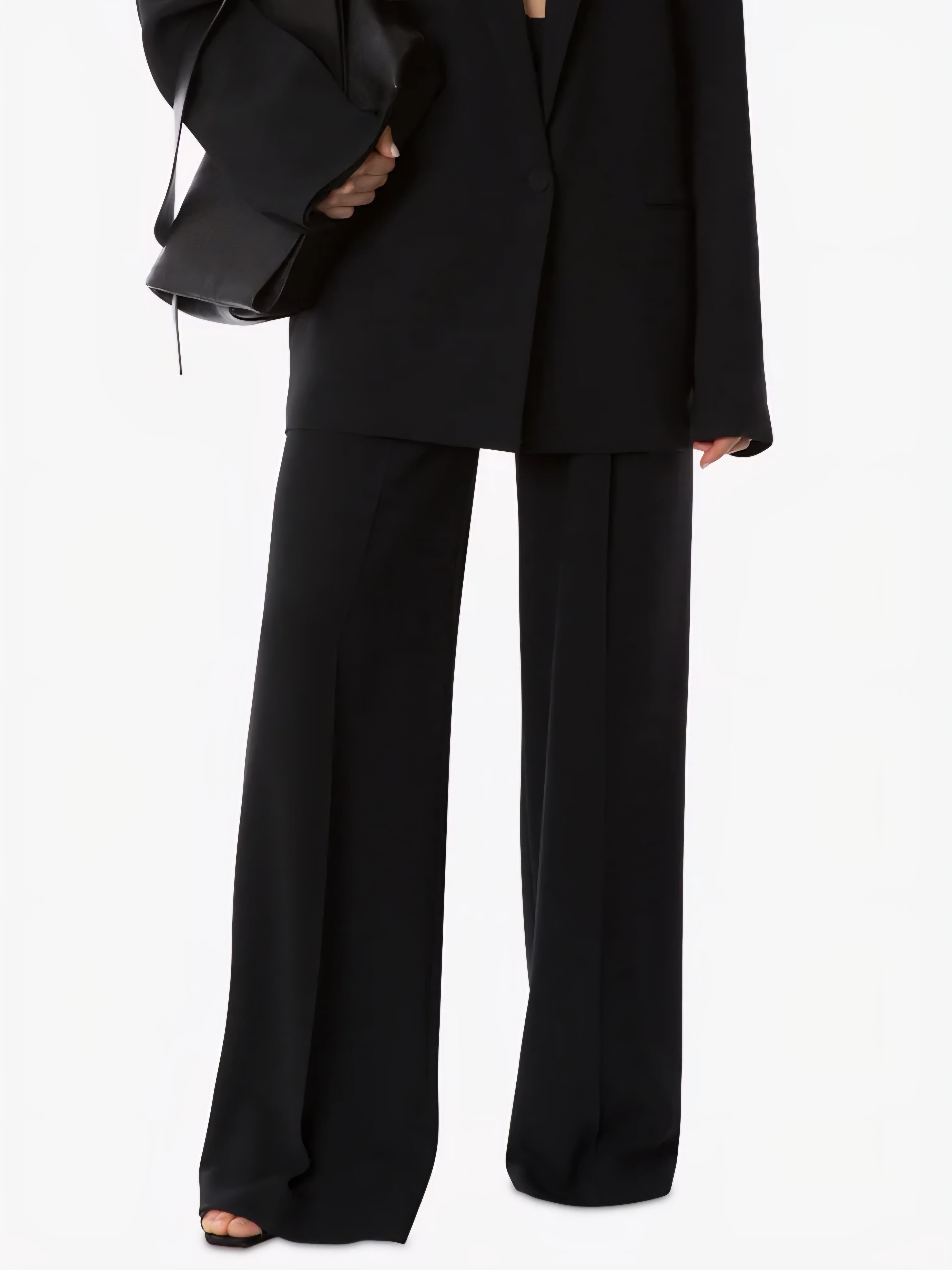Alberta Ferretti - Pantalone nero in cady