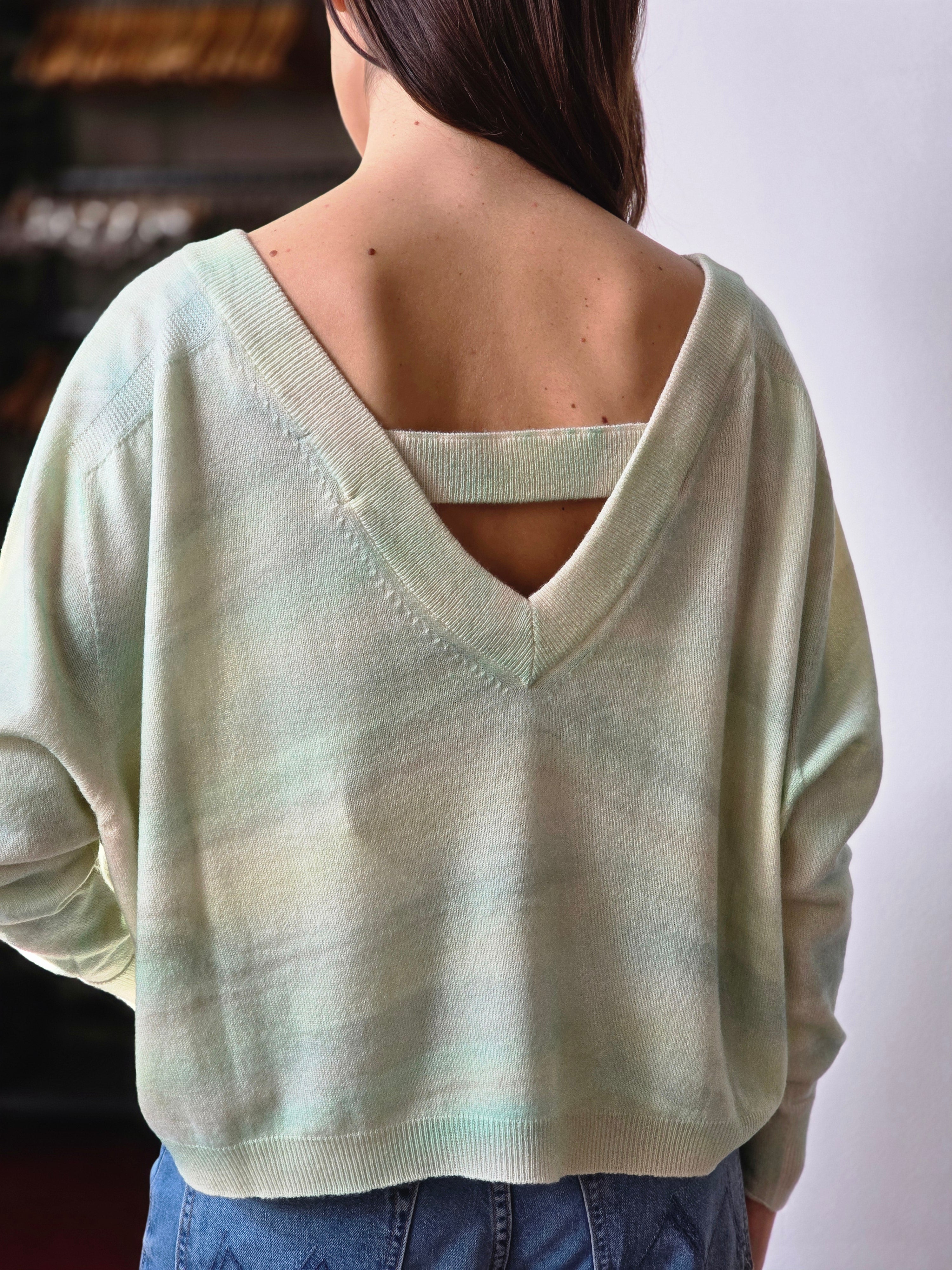 Canessa - Cardigan in cashmere sfumato