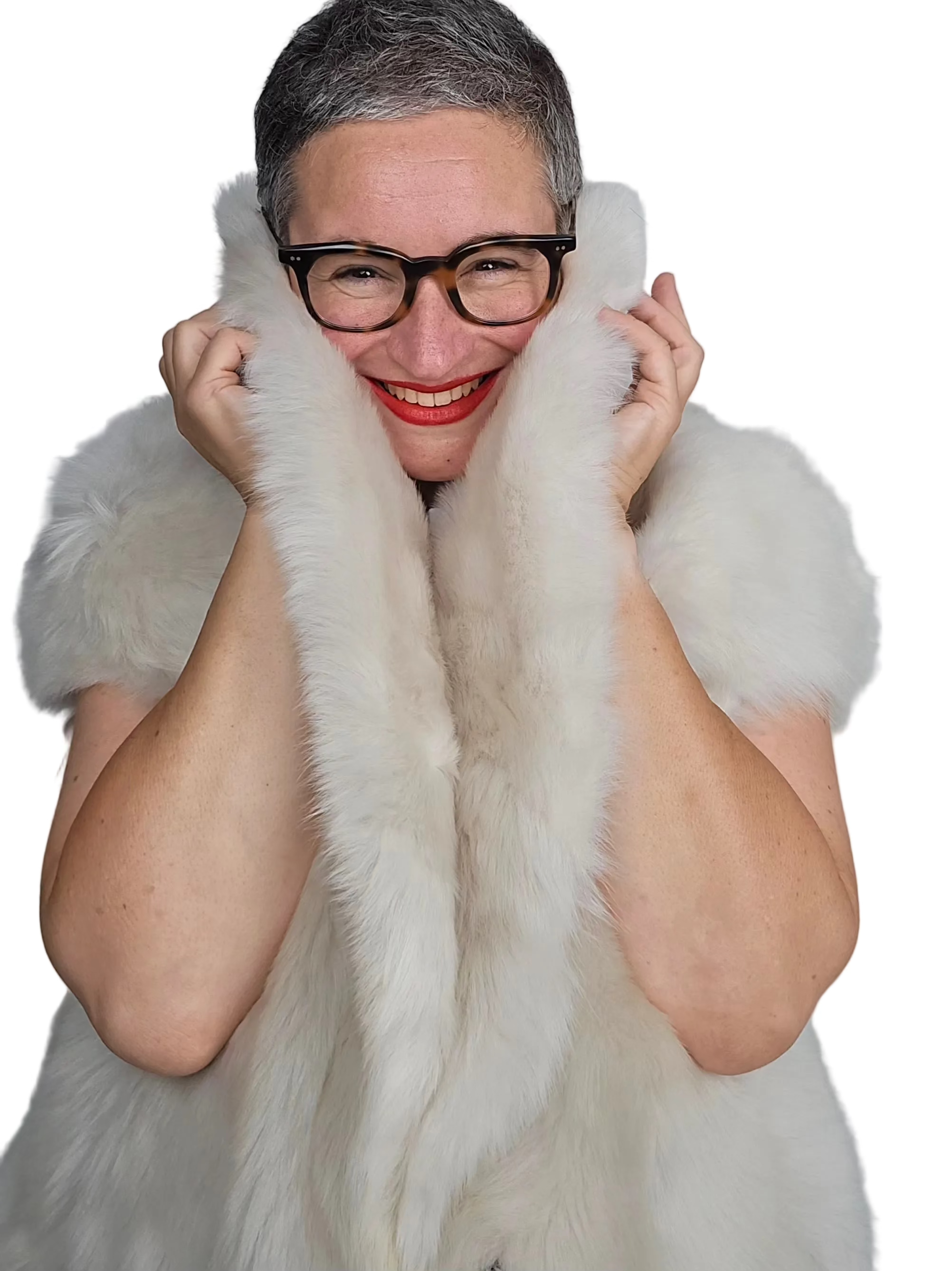 Blancha - Gilet Toscana shearling burro