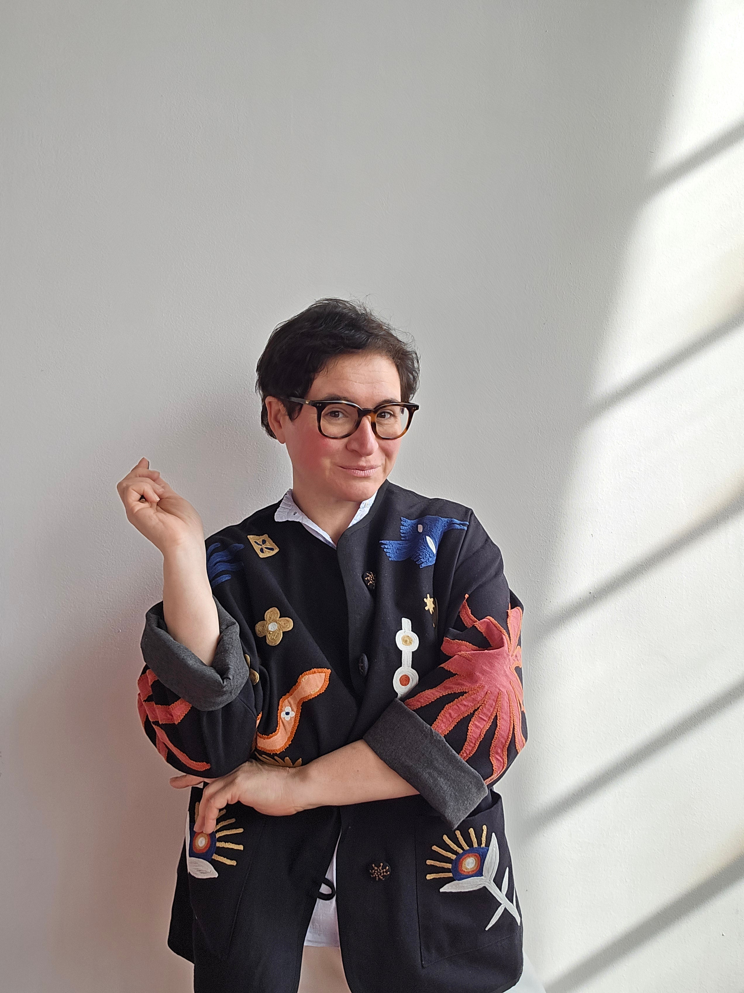 Taieur - Giacca ricamata black