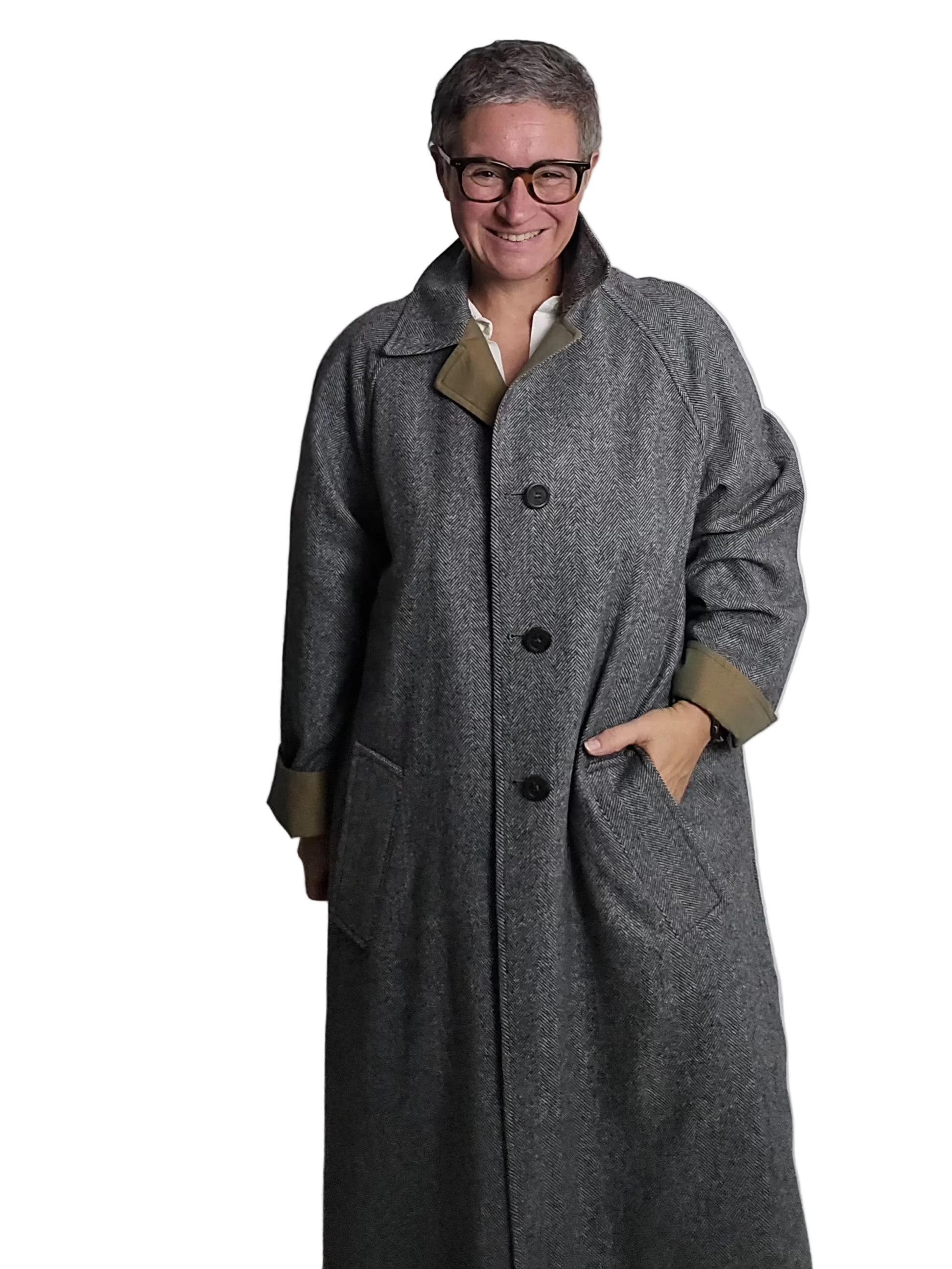 Schneiders - Cappotto reversibile "Kate" black and white