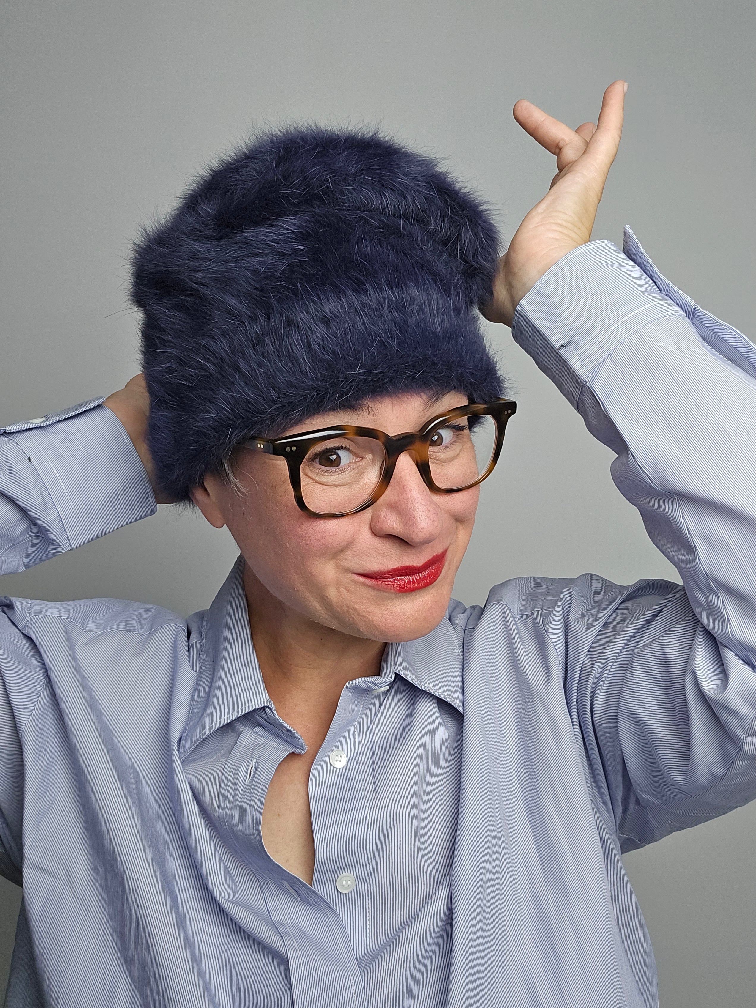 Yesey - Cappello "Laces" blu notte