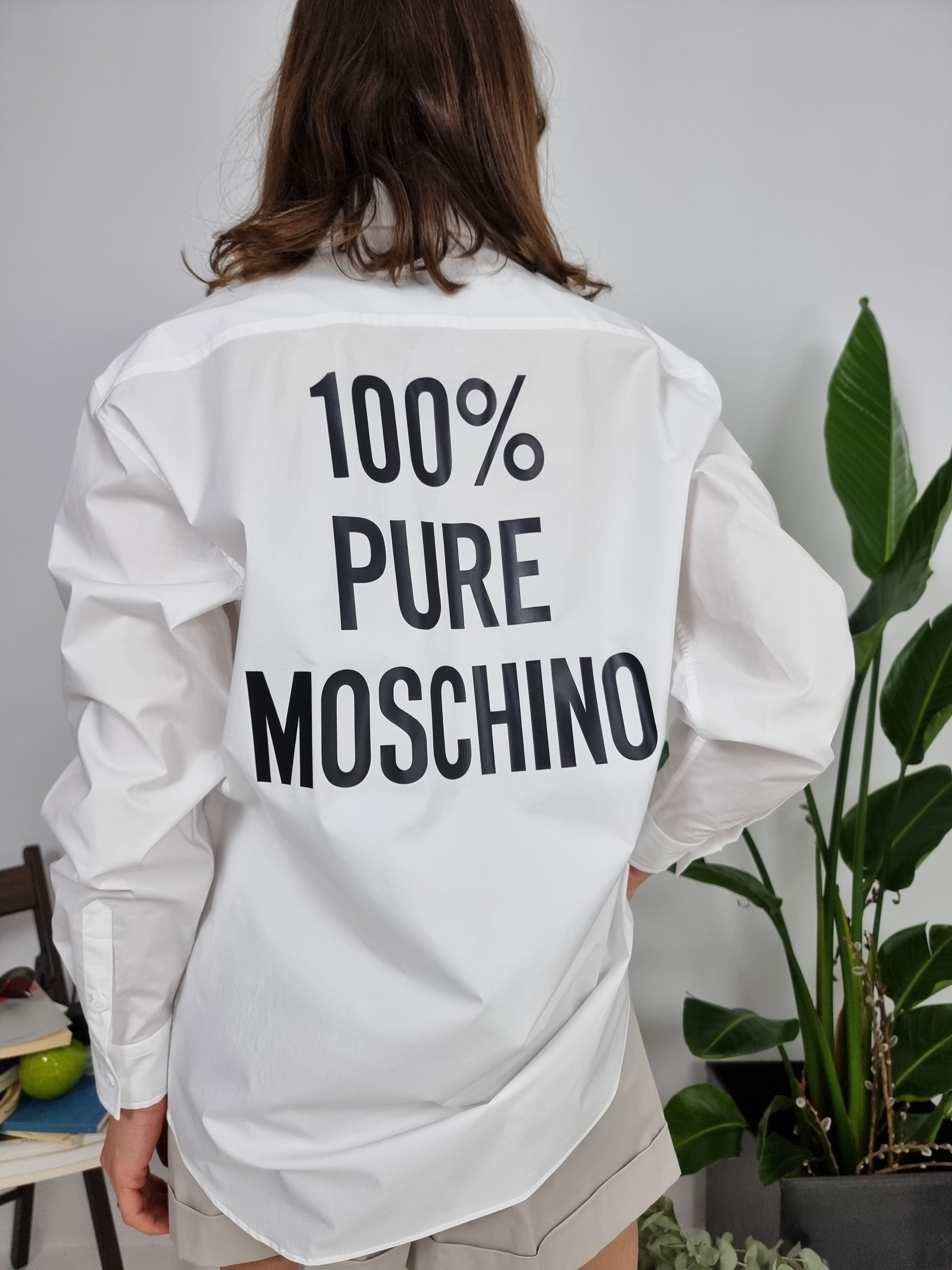 Moschino – Camicia in popeline "Pure Moschino"