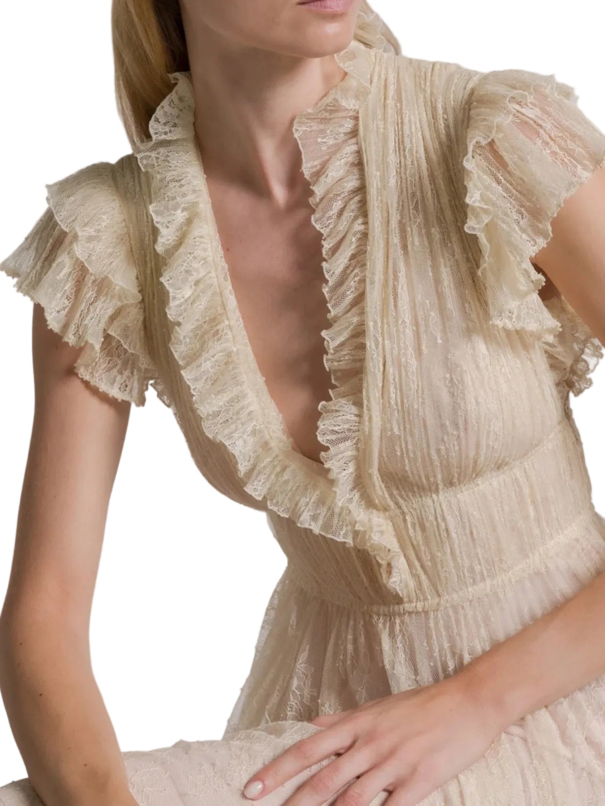 Alberta Ferretti - Abito pizzo avorio