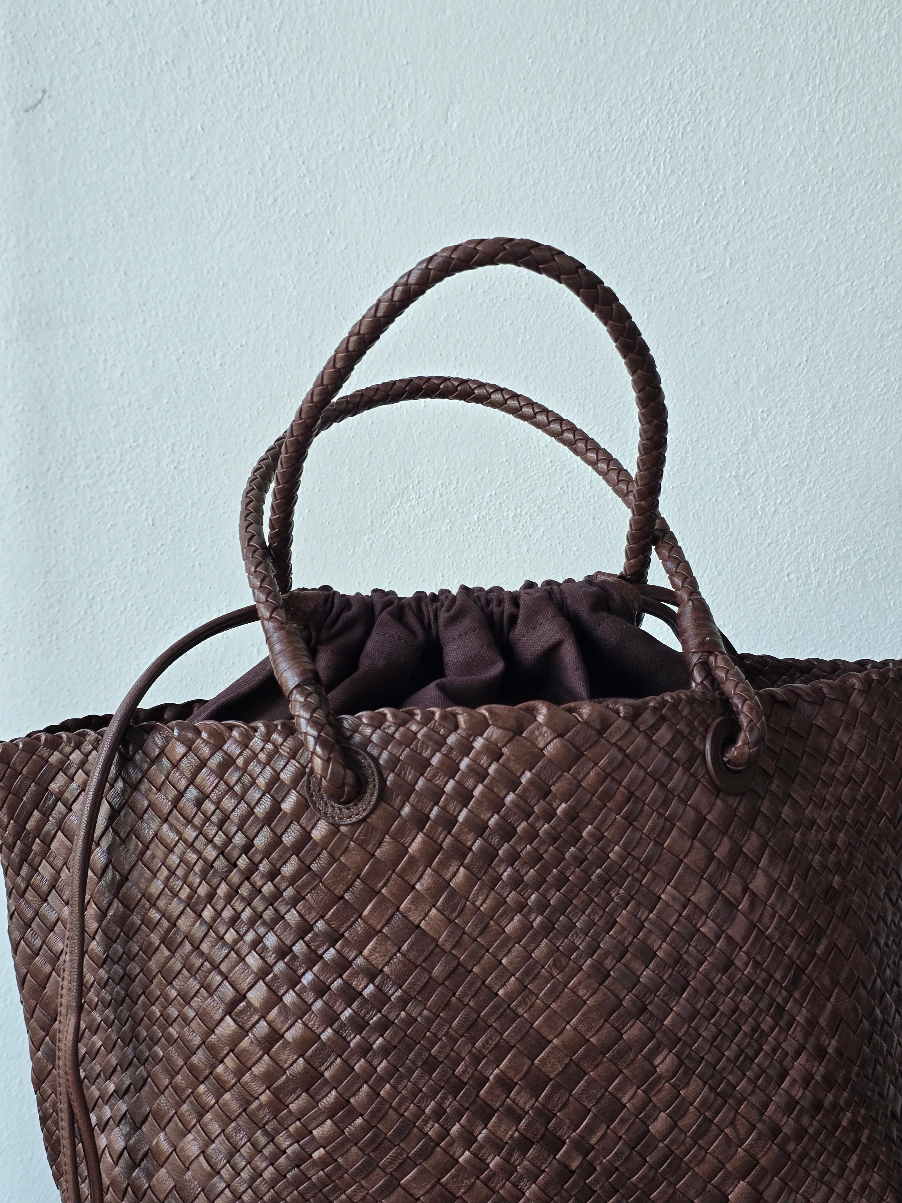Ibeliv - Borsa in pelle "Bazika" choco