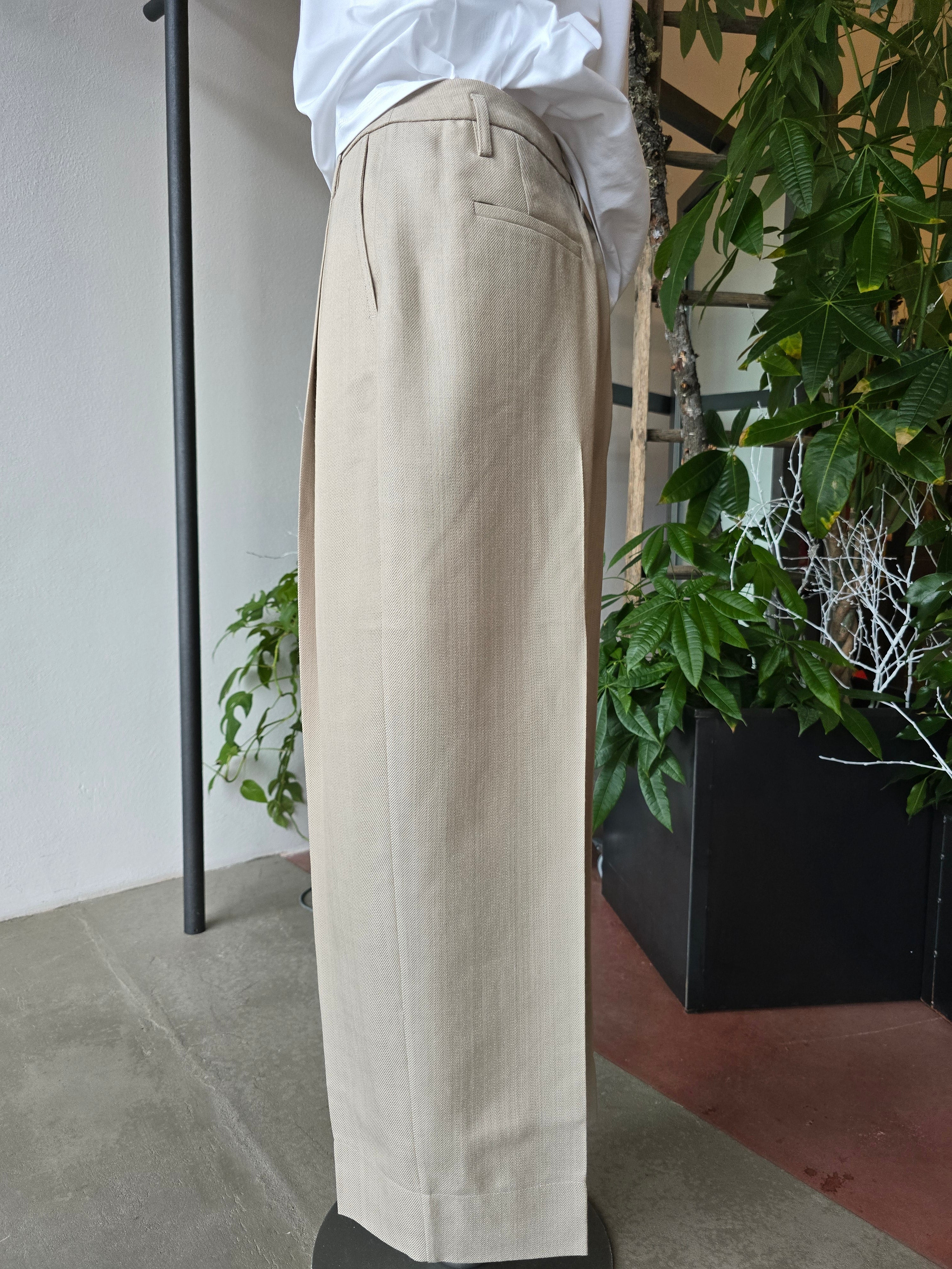 Herskind - Pantaloni wide leg, croissant