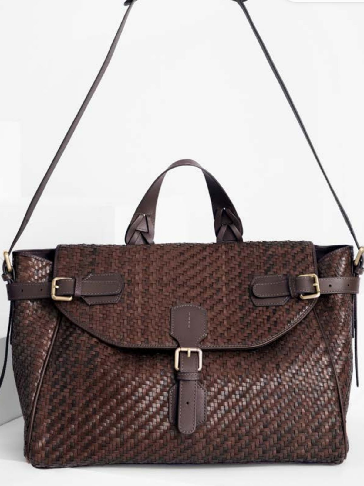 Ibeliv - Borsa in pelle "Alpha Medium" choco