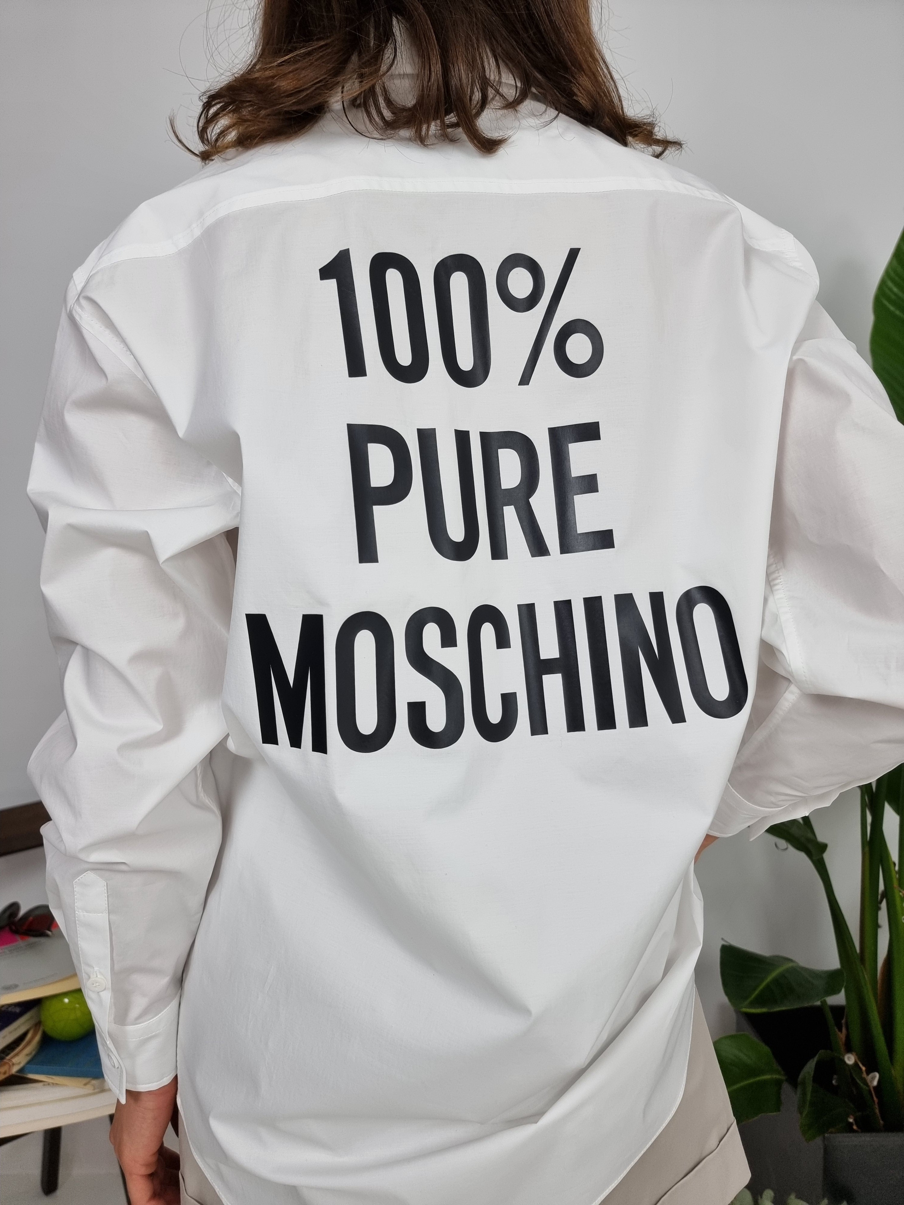 Moschino – Camicia in popeline "Pure Moschino"